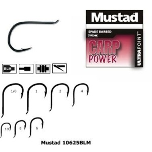 Carlig Mustad Carp Power Negru Forjat Nr 8