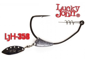 Carlig Offset Cu Paleta Lucky John LJH 358 Nr 4/0 3.5g 2buc/plic - Img 2