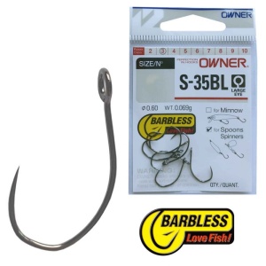 Carlige Barbless Owner Spoon Spinner S-35BL 51607