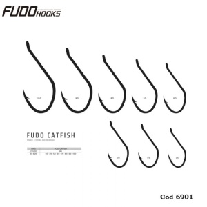 Carlige Fudo Catfish CATS-BN Black Nickel - Img 2