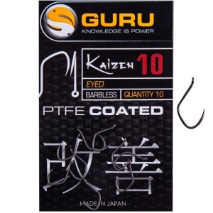 Carlige Guru Kaizen Eyed Barbless 10buc/plic - Img 3