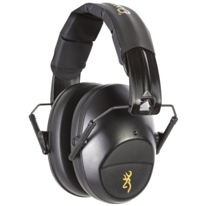Căști antifonice pasive Browning Compact Black 27 dB profil ultra-redus pliabile