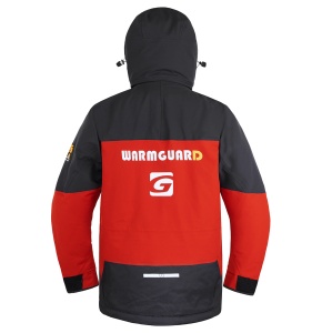 Costum tehnic de iarnă Graff WARMGUARD Winter Set 219-O-B-4, jachetă și pantalon de culoare oliv, echipat cu membrană BRATEX de 25.000mm, izolație SUBZERO, finisaj hidrofob DRY CARE și fermoare etanșe YKK AquaGuard