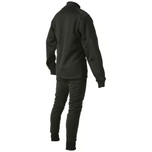 Costum fleece termic Daiwa Sleepskin Black And Red cu umeri căptușiți și încălzitor pentru gât.