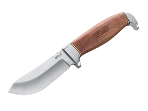 Cuțit pt Piele Walther Premium Skinner, Oțel 440C, Lemn Nuc, 95mm