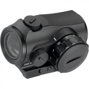 Minox RV1 red dot tubular 2 MOA cu montură Picatinny, rezistent IPX7, ideal pentru vânătoare la goană.