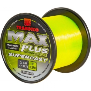 Fir Monofilament Trabucco Max Plus Line Supercast Yellow 1000m - Img 2