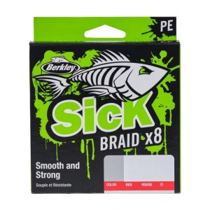 Fir Textil Berkley Sick Braid X8 Red 300m - Img 4