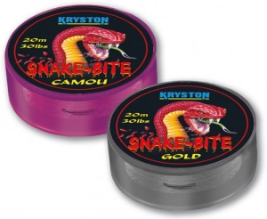 Fir Textil Cu Camasa Kryston Snakebite Coated Hooklink Camou 20m 30lb