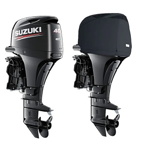 Husa Cap Motor Suzuki Ventilata Oceansouth, Motor 3 Cilindri 40-50-60 CP, An 2010-Prezent, Neagra