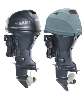 Husa Cap Motor Yamaha Ventilata Oceansouth, F30 F40, 3 Cilindri 747cc, An 2009-Prezent, Gri Y30-V
