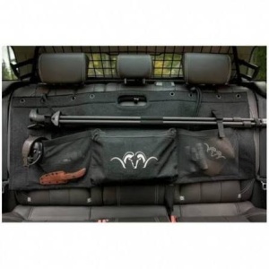Husă organizator auto vânătoare Blaser PKW Futteral montată pe spătarul scaunelor pentru armă, baston și accesorii.