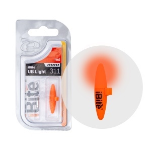 Indicator luminos Energofish iBite UB Light Mini cu LED verde puternic, montaj sigur pe vârf feeder și vizibilitate excelentă pentru pescuitul de noapte. 