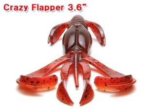 Keitech Crazy Flapper 7.1cm Black Blue - Img 2