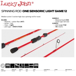 Lanseta Lucky John One Sensoric Light Game 2.25m 3-12g - Img 2