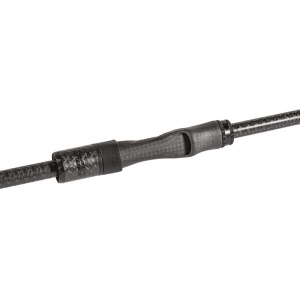 Lansetă Rapture Black Cross 2.43m 28g cu blanc din carbon SX4Nano, acțiune Extra-Fast și inele Fuji K Alconite, ideală pentru pescuit modern cu năluci în apă dulce și sărată.
