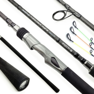 Lansetă feeder Sportex Rapid Feeder RS-2 Heavy Distance 3.90m, carbon Toray, inele Seaguide SIC long cast, performanță maximă la distanțe extreme