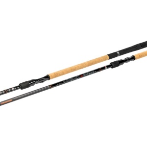 Lansetă Trabucco Supremacy XR Distance Feeder 4.00m 150g cu sistem SELD, inele K-SiC și mâner Lock Grip din plută și EVA.
