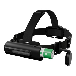 Lanternă frontală profesională Ledlenser H9R 2200 lumeni cu senzori inteligenți Adaptive Light Beam, lumină RGB și protecție IP67.