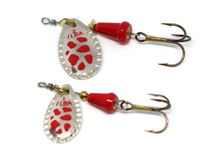 Lingurita Rotativa Ilba Spark Classic Silver/Red Nr 2 5.5g - Img 3