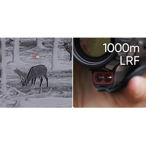 Monocular cu vedere termică Hikmicro Lynx LQ35L 3.0 LRF – Echipament premium de termoviziune pentru vânătoare dotat cu senzor de 640x512 pixeli, sensibilitate NETD sub 15mK, lentilă de 35mm, telemetru laser de 1000m integrat și tehnologie de procesare AI 