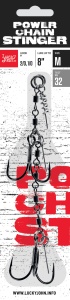 Montura Lucky John Stinger Power Chain – sistem cu lanț, două ancore și arc de fixare, creat pentru năluci mari și drill intens. 