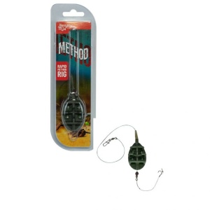 Montura Method Feeder Benzar Rapid Method Rig, Carlig nr.10 - Img 3