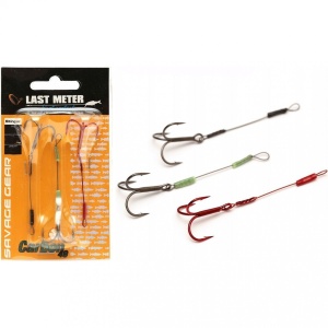 Montura Savage Gear Carbon – strună Coated Carbon49 cu ancore Y-Treble și tub siliconic pentru fixare rapidă pe jig. 