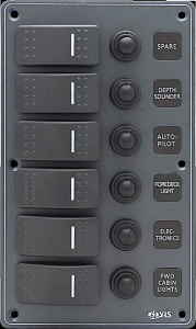 Panou Electric Aluminiu 12V/24V EVAL cu Sigurante Automate IP66 (6 sau 8 Canale)