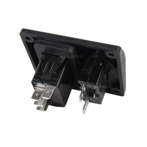 Panou electric pompa santina Seaflo 12V/24V cu comutator 3 pozitii (Auto-Off-Man), siguranta automata si indicator LED.