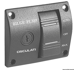 Panou Electric SeaWorld din Plastic Pompa Santina Osculati 16.606.12 12V 25A