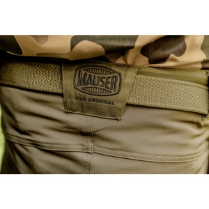 Pantaloni Mauser Stalker Pants matt oliv – Echipament outdoor robust din PolyCotton, cu talie reglabilă prin Velcro și sistem inteligent de buzunare tactice