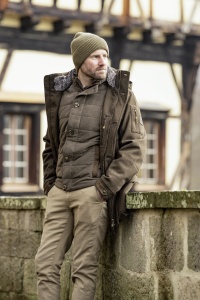 Parka impermeabilă de vânătoare bărbați cu izolație Primaloft Blaser Pamir Parka Argali Men Dark Brown.