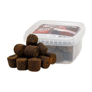 Pelete Somn Benzar Mix Catfish Pellet 30mm – pelete pre-perforate, dipuite, cu miros extrem și culoare roșu sângeriu, pentru atracție maximă la somn mare pe lacuri și ape curgătoare.