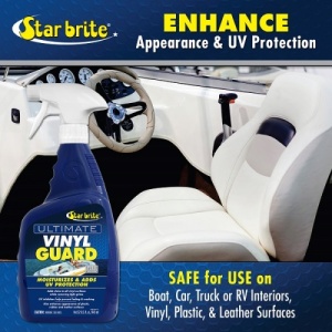 Star Brite Ultimate Vinyl Guard 1L – Protecția solară supremă pentru ambarcațiunea ta, oferind un aspect de showroom și o barieră PTFE imbatabilă împotriva intemperiilor marine.