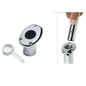Rezervă Bază Suport Drapel din Inox 316 Osculati, Unghi 45 Grade