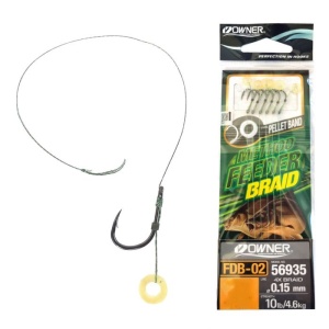 Riguri Owner Method Feeder Braid 56935 FDB-02 Pellet Band 10cm 6buc/plic - Img 2