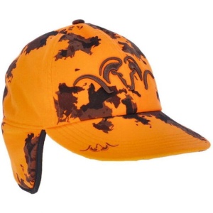 Șapcă Blaser Insulated Blaze Orange cu fleece dublu și clape urechi