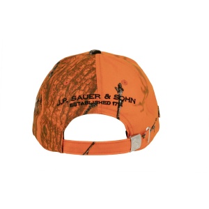 Șapcă Camo Blaze Orange Leaf – Accesoriu esențial pentru vânătoare, combinând vizibilitatea de siguranță cu designul mimetic profesional
