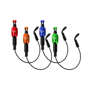 Set Hanger Carp Pro Harpax, 4 buc. (R, G, B, Y), Aluminiu + Greutăți