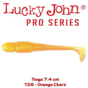 Shad Lucky John Tioga 7.4cm 2.5g Orange Chart
