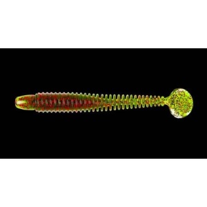 Shad Lunker City Swimming Ribster 10cm 144 Watermelon Red Flake