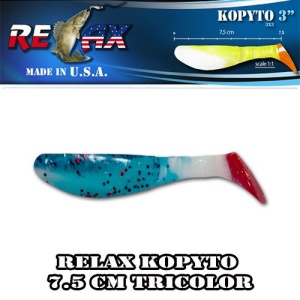 Shad Relax Kopyto 7.5cm TriColor TC186 - Img 2
