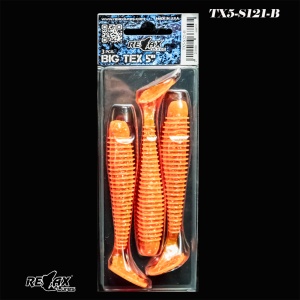 Shad Relax Texas Standard 12.5cm – acțiune amplă, vibrație puternică, paddle tail mare, ideal pentru știucă și șalău. Ambalaj 3 buc/plic.