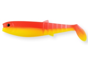 Shad Savage Gear Cannibal Shad 8cm 4 buc/plic Yellow Red Fluo - Img 2