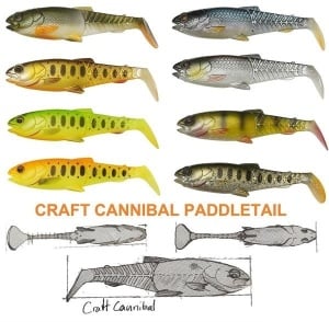 Shad Savage Gear Craft Cannibal Paddletail 10.5cm 12g 4buc/plic Dirty Roach - Img 2