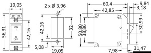 Siguranta automata Airpax magnetica/hidraulica Osculati cu alimentare universala 12-220V si montaj pe panou.