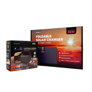 Sonar Deeper CHIRP+ 3.0 Power Bundle cu Încărcător Solar 36W