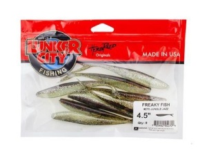 Split Tail Lunker City Freaky Fish 11.5cm Sexy Shiner - Img 5