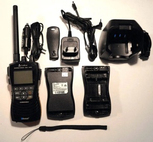 Statie VHF portabila Cobra Marine MR HH600 GPS BT EU 6W cu DSC Clasa D Bluetooth si corp plutitor IPX8